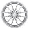 (Clearance - No Returns) 24x10 DUB Clout Gloss Silver S248 6x5.5/139.7 30mm