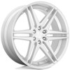 (Clearance - No Returns) 26x10 DUB Dirty Dog Silver w/ Brushed Face S270 6x135 30mm