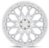 (Clearance - No Returns) 26x10 DUB OG Silver w/ Diamond Cut Lip S264 6x135 30mm