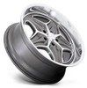 (Clearance - No Returns) 22x10.5 Foose Merlot Anthracite Machined F172 5x4.75/120.7 6mm