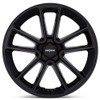 (Clearance - No Returns) 21x11 Rotiform BTL Matte Black w/ Black Cap R194 5x112 28mm