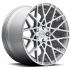 18x8.5 Rotiform BLQ Silver Machined R110 5x112 35mm