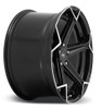 (Clearance - No Returns) 20x10.5 Niche Arrow Gloss Black Brushed N259 5x120 35mm