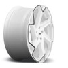 (Clearance - No Returns) 20x10.5 Niche Flash Gloss White w/ Black Trim M257 5x4.5/114.3 40mm