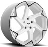 (Clearance - No Returns) 20x9 Niche Flash Gloss White w/ Black Trim M257 5x112 38mm
