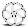 (Clearance - No Returns) 20x9 Niche Flash Gloss White w/ Black Trim M257 5x112 38mm