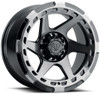 17x9 Blaque Diamond Off-Road BD-O728 Gloss Black Machined & Tinted (Flow Forged)  5x5/127 5x5.5/139.7 1mm