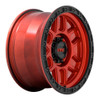 (Clearance - No Returns) 17x9 KMC KM544 Mesa Candy Red w/ Black Ring 6x5.5/139.7 18mm