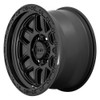 18x9 KMC KM544 Mesa Satin Black w/ Gloss Black Lip 8x6.5/165 18mm