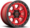 (Clearance - No Returns) 20x9 KMC KM548 Chase Candy Red w/ Black Lip 8x6.5/165 18mm