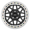17x8.5 KMC KM235 Grenade Crawl Satin Black w/ Machined Ring (True Beadlock) 6x135 0mm