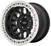 (Clearance - No Returns) 17x8.5 KMC KM235 Grenade Crawl Satin Black w/ Machined Ring (True Beadlock) 6x6.5/165 0mm