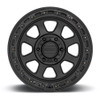 (Clearance - No Returns) 17x9 KMC KM548 Chase Satin Black w/ Gloss Black Lip 5x5/127 0mm