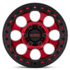(Clearance - No Returns) 17x9 KMC KM237 Riot Beadlock Candy Red w/ Satin Black Ring (True Beadlock) 6x5.5/139.7 -12mm