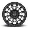 16x8 KMC KM547 Carnage Satin Black w/ Gray Tint 6x5.5/139.7 0mm