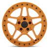 (Clearance - No Returns) 17x8 Victor Equipment Berg Gloss Orange w/ Black Bolts 5x130 20mm