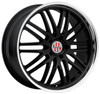(Clearance - No Returns) 19x11 Victor Equipment Lemans Gloss Black w/ Mirror Cut Lip 5x130 36mm