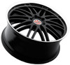 (Clearance - No Returns) 19x11 Victor Equipment Lemans Gloss Black w/ Mirror Cut Lip 5x130 52mm