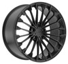 (Clearance - No Returns) 18x11 Victor Equipment Wurttemburg Matte Black w/ Gloss Black Face (Rotary Forged) 5x130 55mm