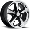 17x9 US Mags U109 Bandit Black Machined w/ Diamond Cut Lip 5x4.75/120.7 8mm