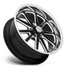 20x8 US Mags U117 Rambler Gloss Black Milled w/ Diamond Cut Lip 5x5/127 1mm