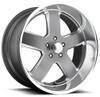 20x8 US Mags U118 Hustler Gun Metal w/ Diamond Cut Lip 5x5/127 1mm
