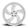 24x10 US Mags U134 Desperado Silver Brushed Milled w/ Diamond Cut Lip (Bi-Directional) (Left) 6x135 25mm