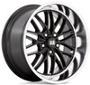 20x10 US Mags U138 Santa Cruz Gloss Black w/ Diamond Cut Lip 5x4.75/120.7 6mm