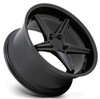 (Clearance - No Returns) 19x8.5 TSW Launch Matte Black w/ Gloss Black Lip 5x112 32mm