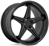 (Clearance - No Returns) 20x10 TSW Launch Matte Black w/ Gloss Black Lip 5x120 40mm