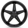 (Clearance - No Returns) 20x8.5 TSW Launch Matte Black w/ Gloss Black Lip 5x120 20mm