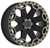 (Clearance - No Returns) 17x9 Black Rhino Warlord Matte Black w/ Machined Dark Tint Lip 8x6.5/165 -12mm