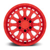 (Clearance - No Returns) 18x9.5 Black Rhino Raid Matte Red 6x5.5/139.7 -18mm