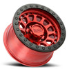 (Clearance - No Returns) 17x8.5 Black Rhino Primm Beadlock Candy Red w/ Black Ring & Black Bolts (True Beadlock) 6x135 0mm
