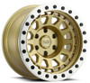 17x8.5 Black Rhino Primm Beadlock Gold w/ Machined Ring (True Beadlock) 5x5/127 -38mm