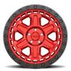 (Clearance - No Returns) 17x9 Black Rhino Reno Candy Red w/ Black Lip & Black Bolts  6x5.5/139.7 -12mm