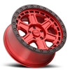 (Clearance - No Returns) 17x9 Black Rhino Reno Candy Red w/ Black Lip & Black Bolts  6x5.5/139.7 -12mm