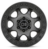 (Clearance - No Returns) 17x8.5 Black Rhino Venture Beadlock Matte Gunmetal w/ Black Hardware 6x130 38mm