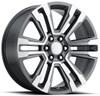 20x9 Performance Replicas PR182 Gunmetal Machined 6x5.5/139.7 24mm