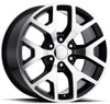 (Clearance - No Returns) 24x10 Performance Replicas PR169 Gloss Black Machined 6x5.5/139.7 31mm