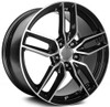 (Clearance - No Returns) 19x10 Performance Replicas PR160 Gloss Black Machined Spokes 5x4.75/120.7 56mm