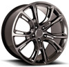 (Clearance - No Returns) 22x9 Performance Replicas PR137 Dark Hyper Silver 5x5/127 34mm