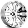 (Clearance - No Returns) 24x10 Performance Replicas PR190 Chrome 6x5.5/139.7 30mm