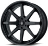 (Clearance - No Returns) 20x9 Asanti ABL-32 Satin Black w/ Gloss Black Lip 6x135 30mm