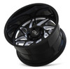 22x12 Cali Off-Road Gemini 9112BM Gloss Black w/ Milled Spokes (* May Require Trimming) 8x6.5/165 -51mm