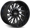 20x12 Cali Off-Road Pure 9114BM Gloss Black Milled (* May Require Trimming) 6x5.5/139.7 -51mm