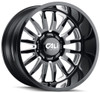 22x12 Cali Off-Road Summit 9110 Gloss Black w/ Milled Spokes (* May Require Trimming) 6x135 -51mm