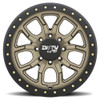 17x9 Dirty Life 9303 DT-1 Satin Gold w/ Simulated Beadlock Black Ring 5x5/127 -12mm