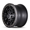 (Clearance - No Returns) 20x9 Dirty Life 9303 DT-1 Matte Black w/ Simulated Beadlock Black Ring 5x5.5/139.7 12mm
