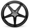 19x9.5 Ferrada FR3 Matte Black w/ Gloss Black Lip 5x4.5/114.3 20mm